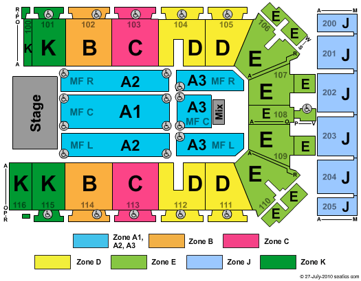 Tyson Events Center - Fleet Farm Arena Celtic Woman Zone Seating Chart